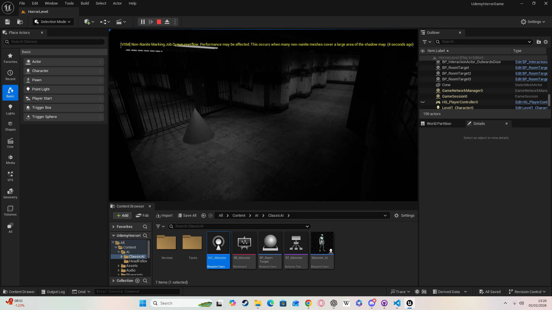Gameplay screenshot: FNAF Camera Control